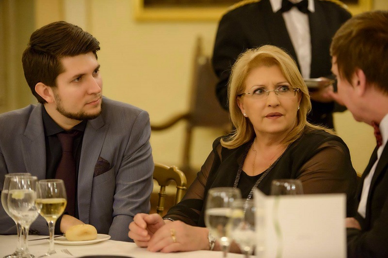 President Marie Louise Coleiro Preca with Exante CEO Alexey Kirienko (left) and Communications Director Patrick J O Brien