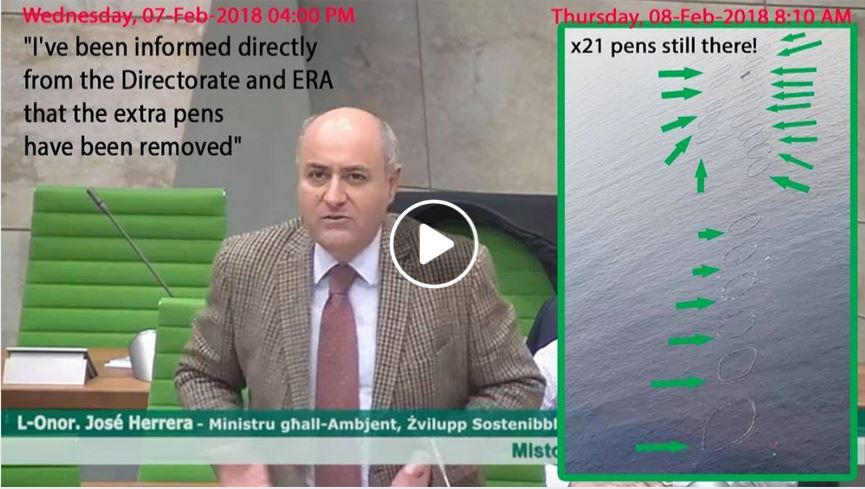 Malta Environment Minister Jose Herrera tuna farms