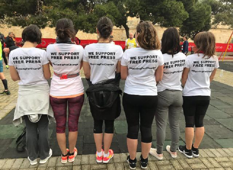 Il-Kenniesa Malta Marathon team