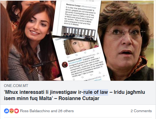 Rosianne Cutajar on Ana Gomes