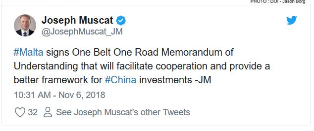 Joseph Muscat China