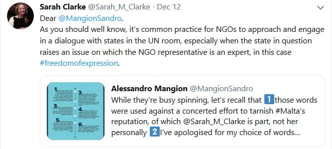 Sarah Clarke Sandro Mangion