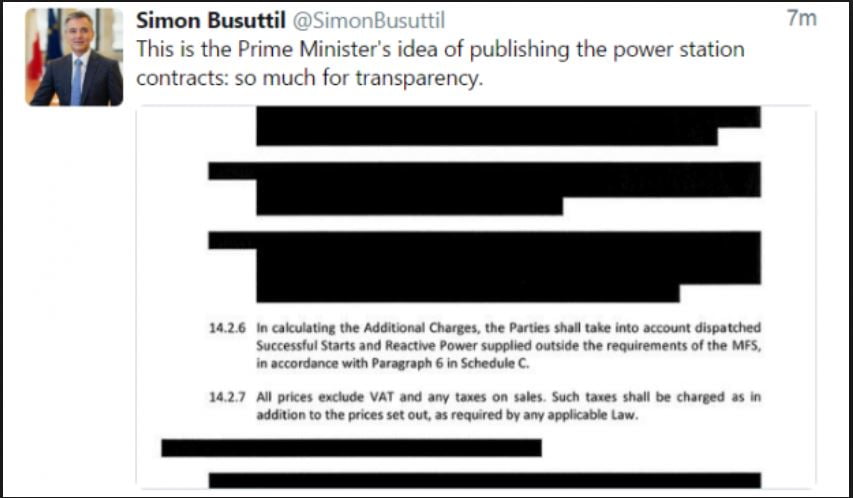 Malta power station contract