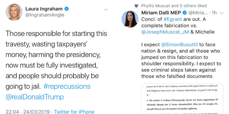 Miriam Dalli + Laura Ingraham