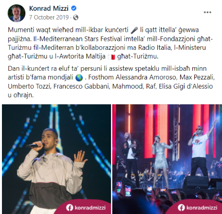 Konrad Mizzi's concert